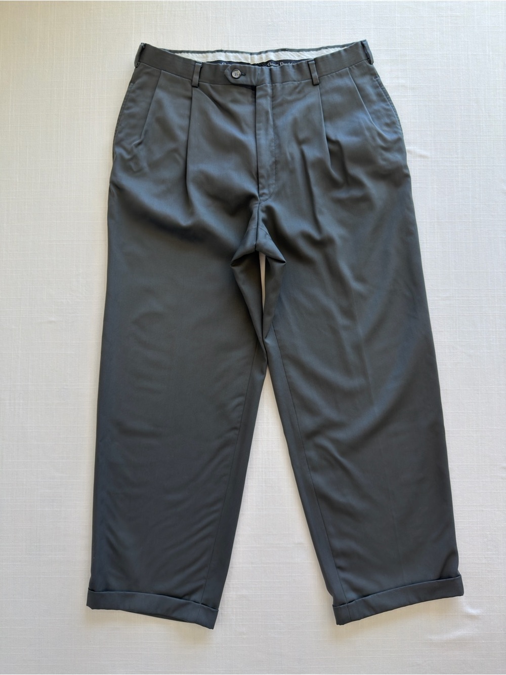 Christian Dior Gray Dress Slacks Trousers Men’s 33x28 Luxury Tailored